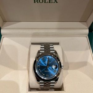 Rolex date just 41mm , blue face